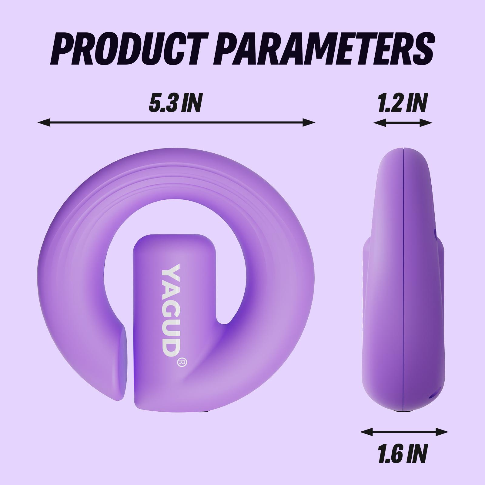 Yagud Electric Fascia Massage Ring – 8-Speed Adjustable Vibration Massager for Deep Tissue Muscle Relief, Body Sculpting, Pain Relief & Recovery, Portable for Neck, Shoulder, Back, Waist & Legs