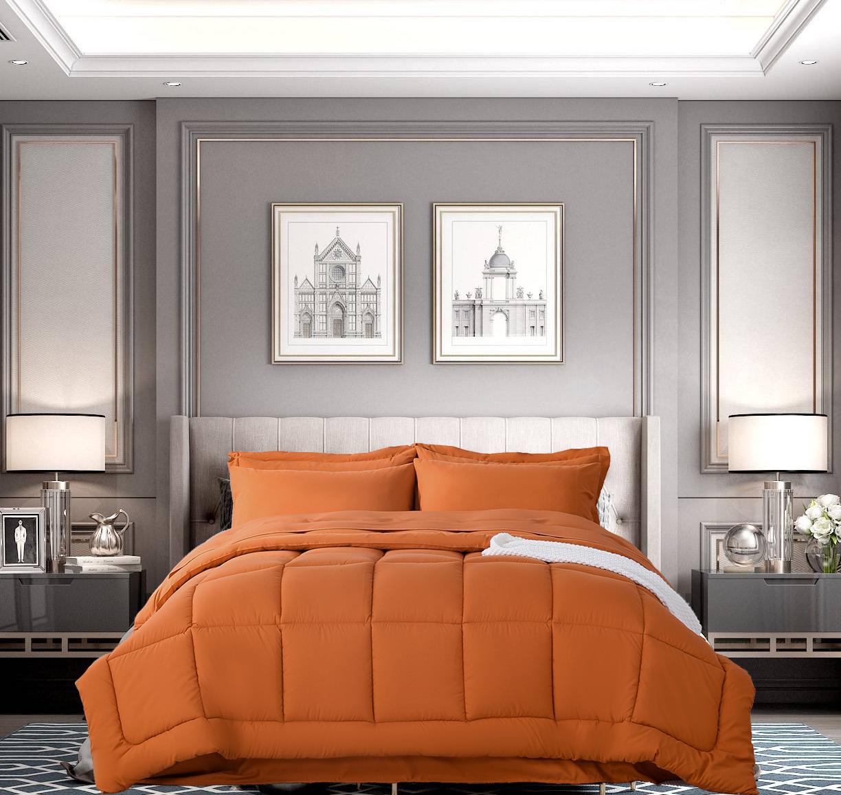 【Memorial Day Sale】DOWNCOOL 7pcs Lightweight Comforter Set, Bed in a Bag with 1 Comforter, 1 Flat Sheet, 1 Fitted Sheet,2 Pillowcaese, 2 Pillowshams, Soft Bedding Sets for All Seasons#tiktokshopmemorialday#DealsForYouDays
