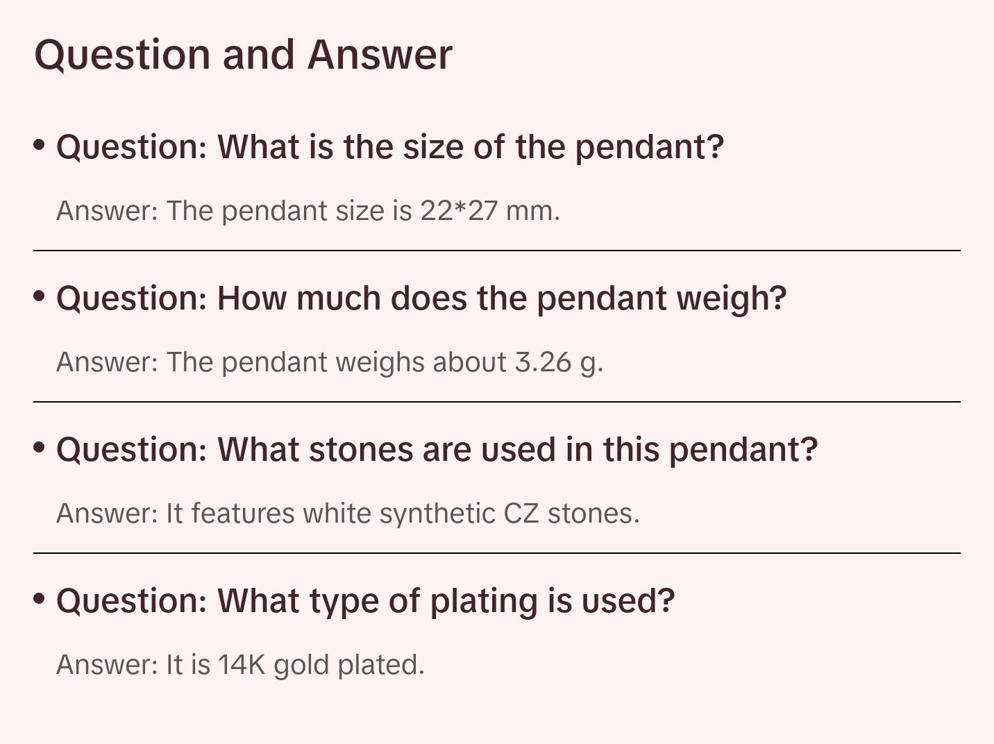 Romantic Gold Heart Pendant with Crystals - 14KGold Plated