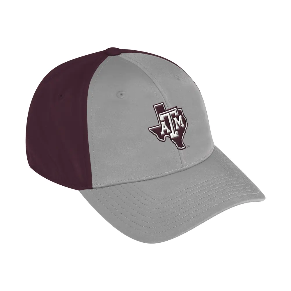 adidas Mens Texas A&M Aggies Coach Slouch Flex Cap Casual - Grey, Red