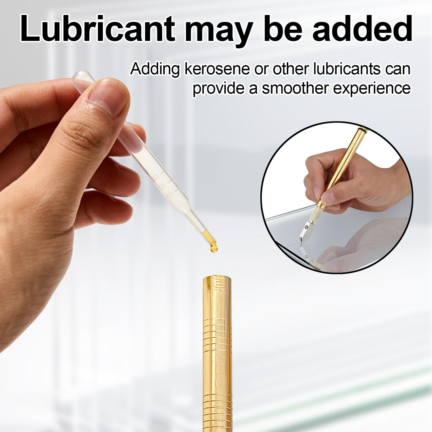 VAYWET Glass Cutter with Diamond Head & Steel Blade for 3-12mm Glass Professional Cutting, Anti-Skid Pencil Style Oil Feed Carbide Tip Golden Wheel 155mm Aluminum Metal Handle 3MM ALLOY LARGE WHEEL Work Tiles Mirror Cutting Hand tools VAYWET Glass Cutter with Diamond Head & Steel Blade for 3-12mm Glass Professional Cutting, Anti-Skid Pencil Style Oil Feed Carbide Tip Golden Wheel 155mm Aluminum Metal Handle 3MM ALLOY LARGE WHEEL Work Tiles Mirror Cutting Hand tools