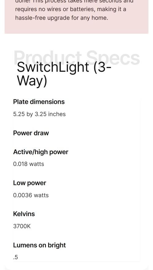 SwitchLight 3-Way - Illuminated Light Switch Cover Plate, Integrated LED Nightlight by SnapPower