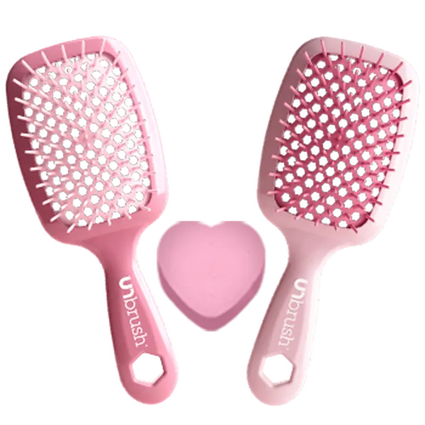 Sweetheart Bundle, UNbrush Pastel Collection, Hair Brush Duo, Valentine’s Gift by FHI Heat Sweetheart Bundle, UNbrush Pastel Collection, Hair Brush Duo, Valentine’s Gift by FHI Heat