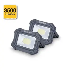 Defiant 3500 Lumens Rechargeable Magnetic Utility Light with Power Bank Portable & Bright for Outdoor & Indoor Use