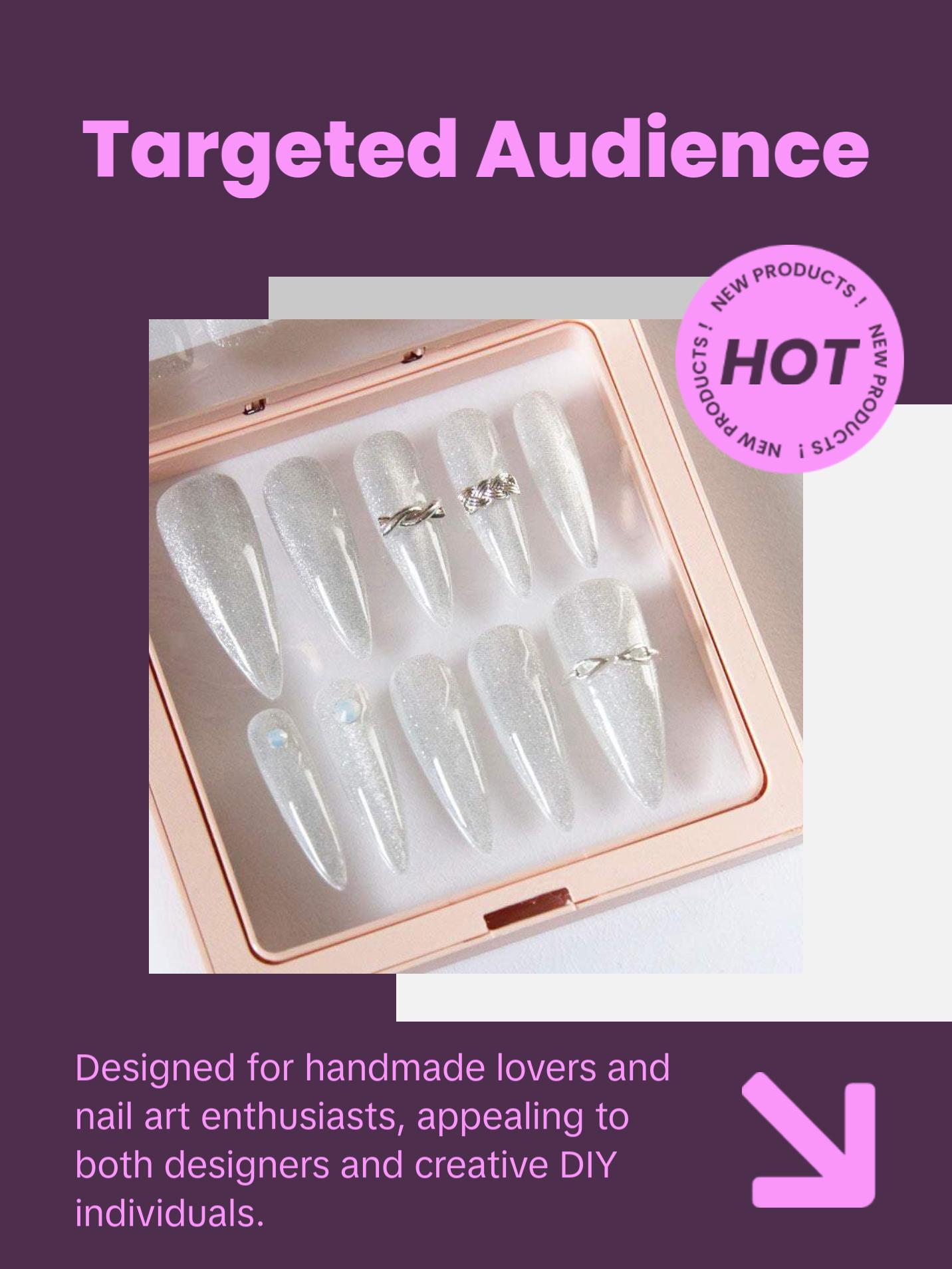 20pcs Braided Twist Knot Nail Studs