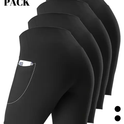 4pcs Plus Size High-Waisted Shorts | Side Pocket Moon Pocket 5-Inch, High-Stretch Fabric, Casual, Plus Size Casual Shorts, Intelligent Memory Waistband, 4D Fluid Fit, Designed for Curvy Figures, Tummy Control Shorts with Side Pockets tiktokshopbacktoschoo