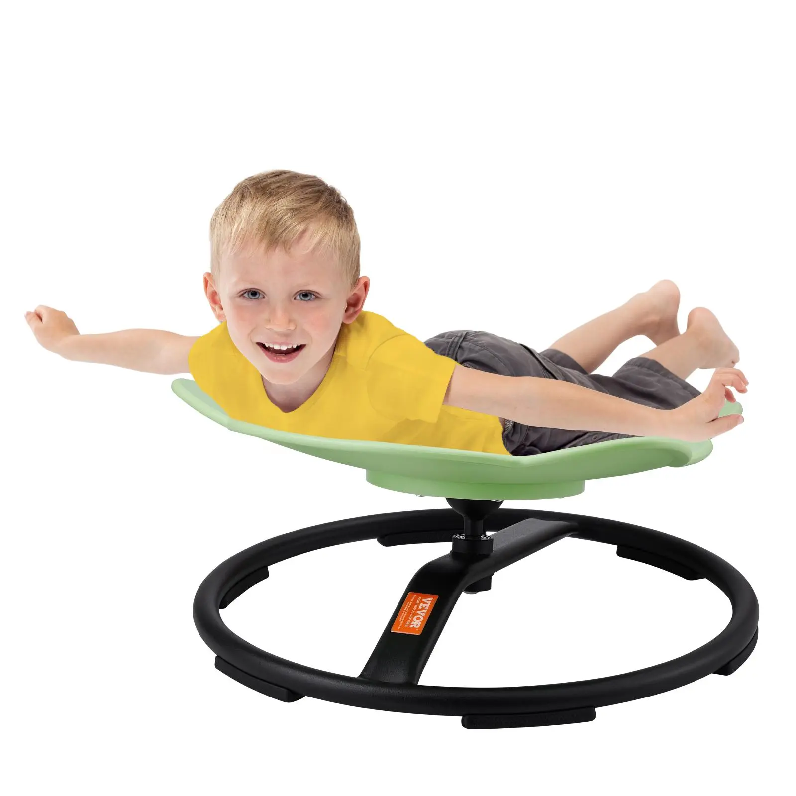 【FathersDayGift】VEVOR Elephant Kids Swivel Chair,  , 220 LBS Capacity, 360° Spinning Chair, Autistic Kids Sensory Toy Chair with Non-Slip Metal Base, Toddler Sit and Spin Chair for Coordination Balance Focus Green