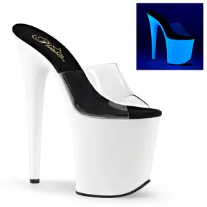 Pleaser 801UV Women's Designer High Heel Sandals - Stiletto Heel Footwear, Women's Shoe with Platform Elements