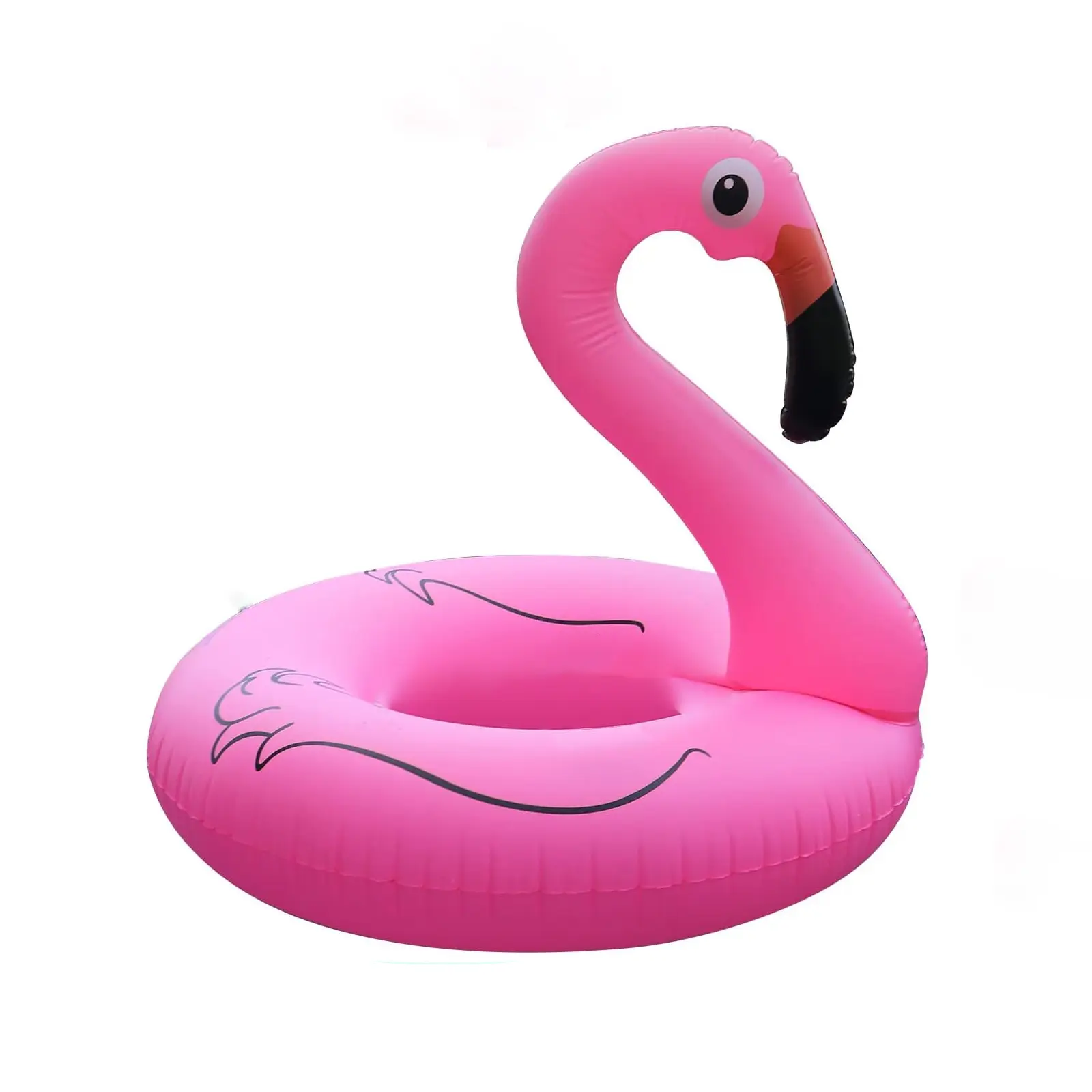 Animal Theme Inflatable Round Pool Swim Ring - 42 in Giant Pool Float with Solar LED Lights, 330 lbs Heavy-Duty Capacity, Sports & Beach Party Toy for Ages 12+