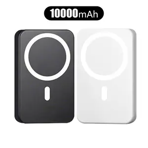 Magnetic Wireless Fast Charging Power Bank, 10000mAh Portable Charger, Magnetic Power Bank for iPhone 15/14/13/12/Pro/Mini/Pro Max, Power Bank with Phone Holder, Stocking Fillers Gift，Compatible with iPhones and Android phones, including Samsung models