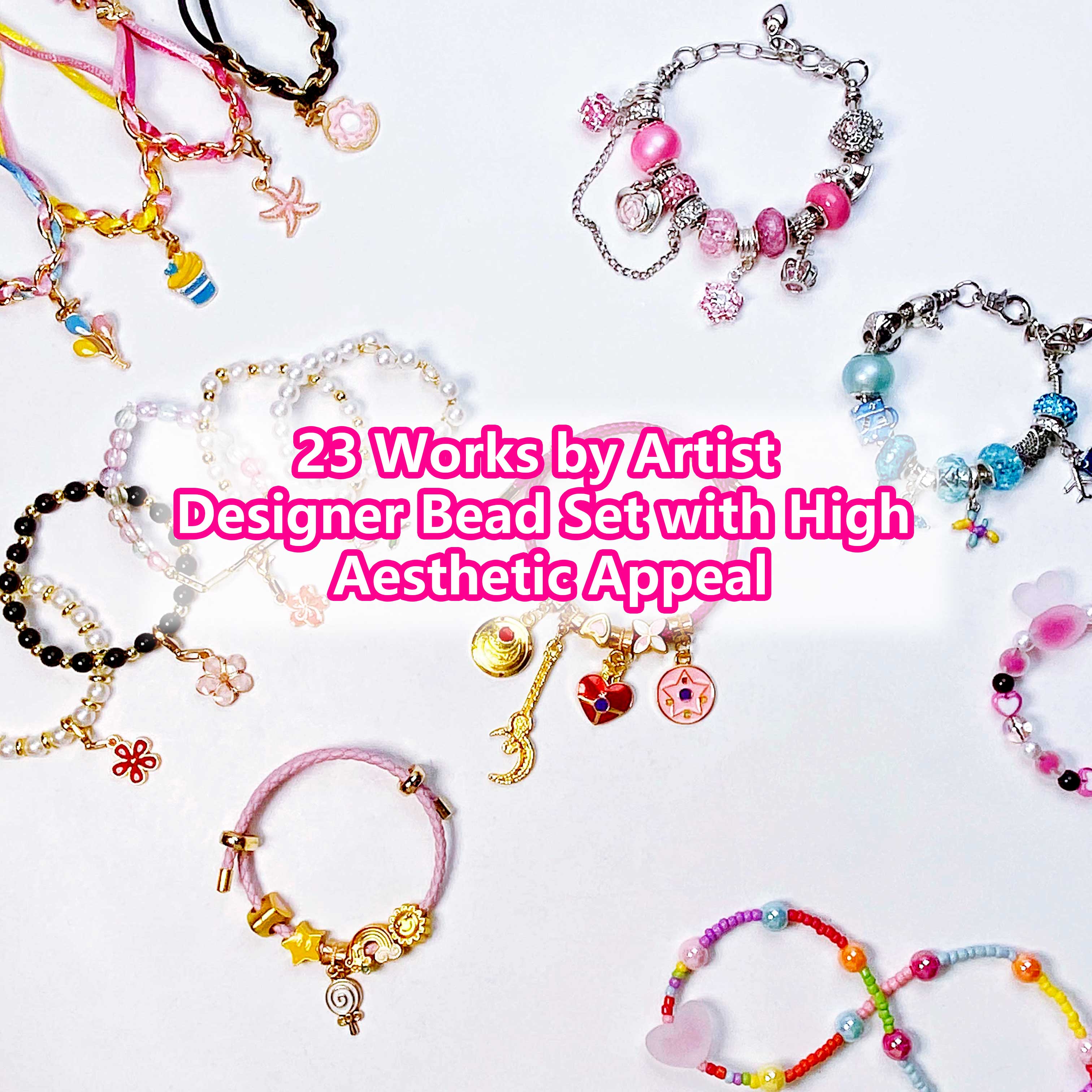 DIYJOJO The girls treasure gift box , Bead Pen Bracelet Necklace  Headdress making kit,Christmas Birthday Festivals Gift.