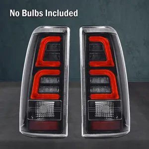 LED Tube Tail Lights Brake Lamps Fit For 1999-2002 GMC Sierra 1500 2500 3500 G-PLUS