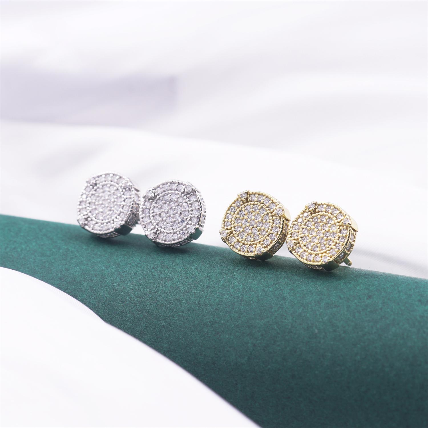 Delzzad 18K Gold-Plated Circle Shape Stud Earrings VVS Synthetic Moissanite Stud Earrings Jewelry S925 Stud Perfect Birthday Mother’s Day Christmas Gift for Men Women Silver Earrings Golden Earrings Wedding Set Delzzad 18K Gold-Plated Circle Shape Stud Earrings VVS Synthetic Moissanite Stud Earrings Jewelry S925 Stud Perfect Birthday Mother’s Day Christmas Gift for Men Women Silver Earrings Golden Earrings Wedding Set