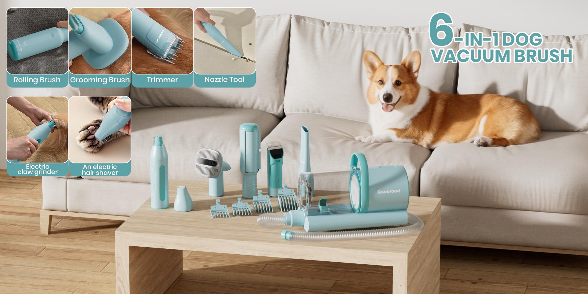 Geoorood Dog Grooming Vacuum All-in-One Kit with 10KPa Suction, 2.2L Dust Tank, Adjustable Combs, Lightweight Design, Perfect for Gifts & Home Use Geoorood Dog Grooming Vacuum All-in-One Kit with 10KPa Suction, 2.2L Dust Tank, Adjustable Combs, Lightweight Design, Perfect for Gifts & Home Use