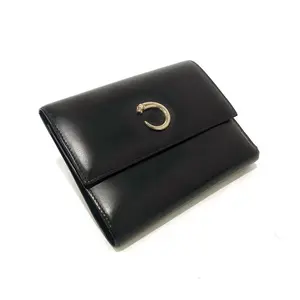Pre-owned Cartier Calfskin Clutches & Wristlets Panthère wallet Authentic secondhand