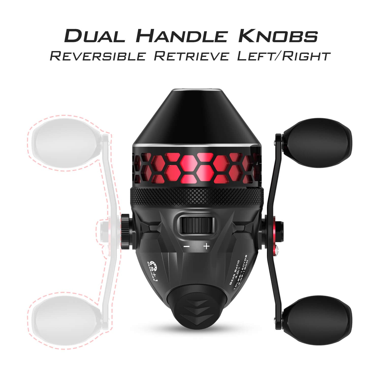 KastKing Brutus Spinning & SpinCast Combo, Fishing Rod and Reel Combo, Custom Tackle Kit, Pre-Spooled Line, Brute Tuff Blank, Stainless Steel Guide, EVA Handles, Custom Graphite Reel Seat