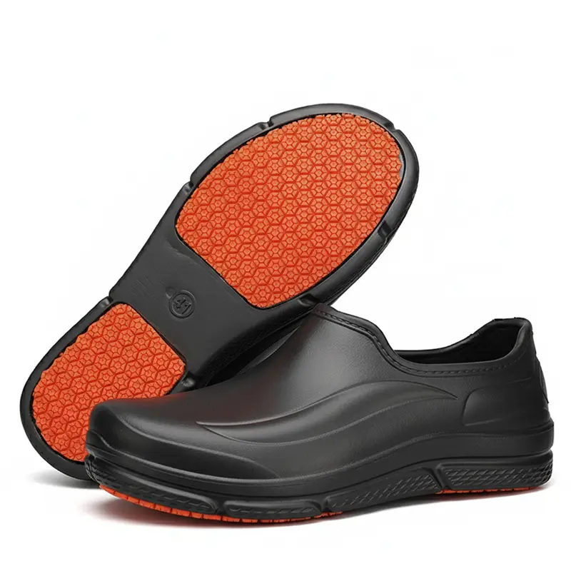 FoamFam Anti-Slip Matrix 2.0 Work Clogs | Waterproof Oil-Proof Super Lightweight Chef Shoes for Thanksgiving Kitchen & Black Friday Rushes Footwear Rubber
