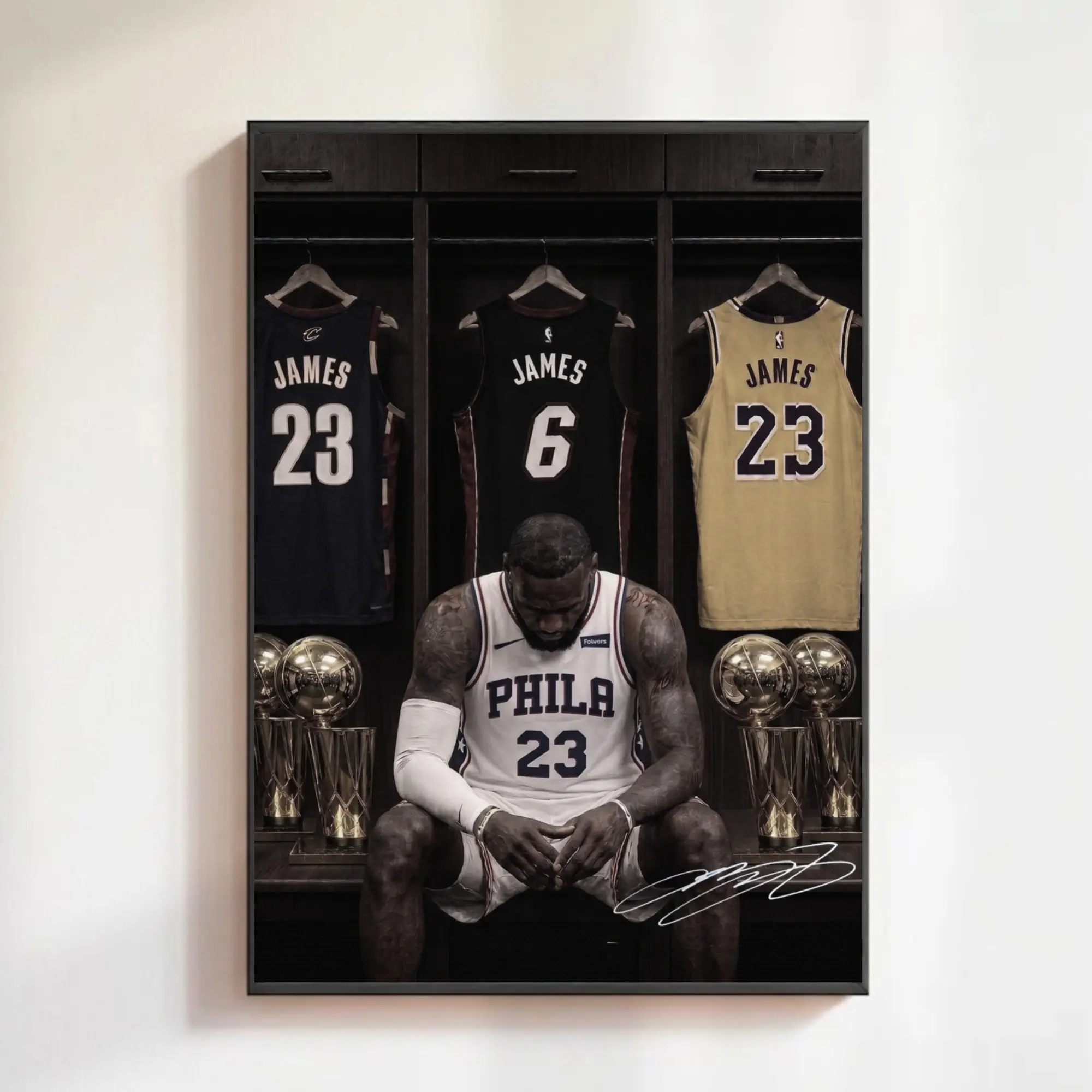 [NO FRAME] LeBron James Poster, Basketball Poster, Sports Artwork Gift for Men, made in USA