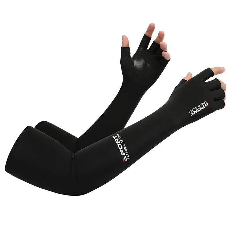 3 Pairs Cooling Ice Silk Arm Compression Sleeves, Breathable Outdoor Sports Sleeve for Cycling, Running & Climbing, Arm Compression Sleeve, Cooling Sports Sleeve