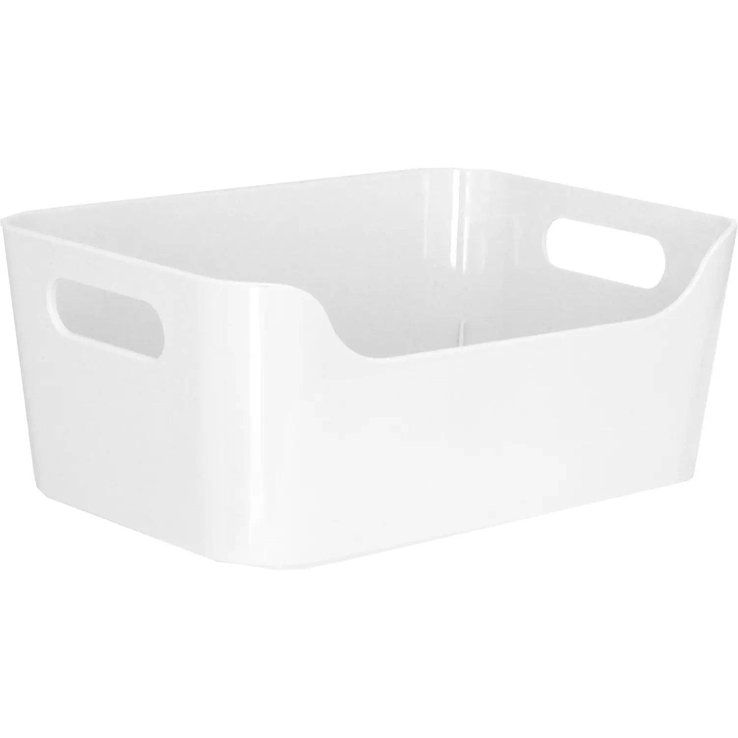 White U Shaped Bin