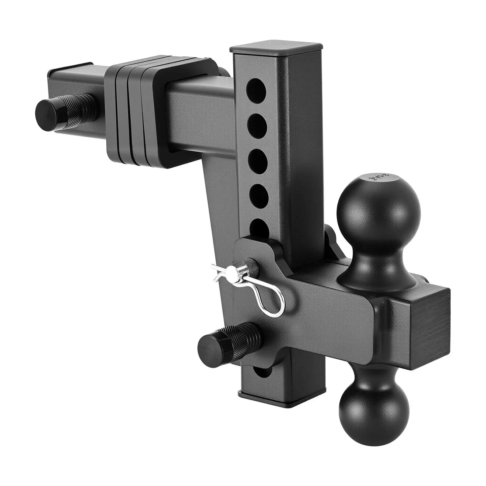 【Summerfinds】VEVOR Adjustable Trailer Hitch,Fit 2 Inch ReceiverTrailer Hitch Mount with 2 Inch & 2-5/16 Inch Balls15000 lbs GTW6 Inch DropTowing Ball Mounts for RVsOff-Road Vehicles and TrucksBlack