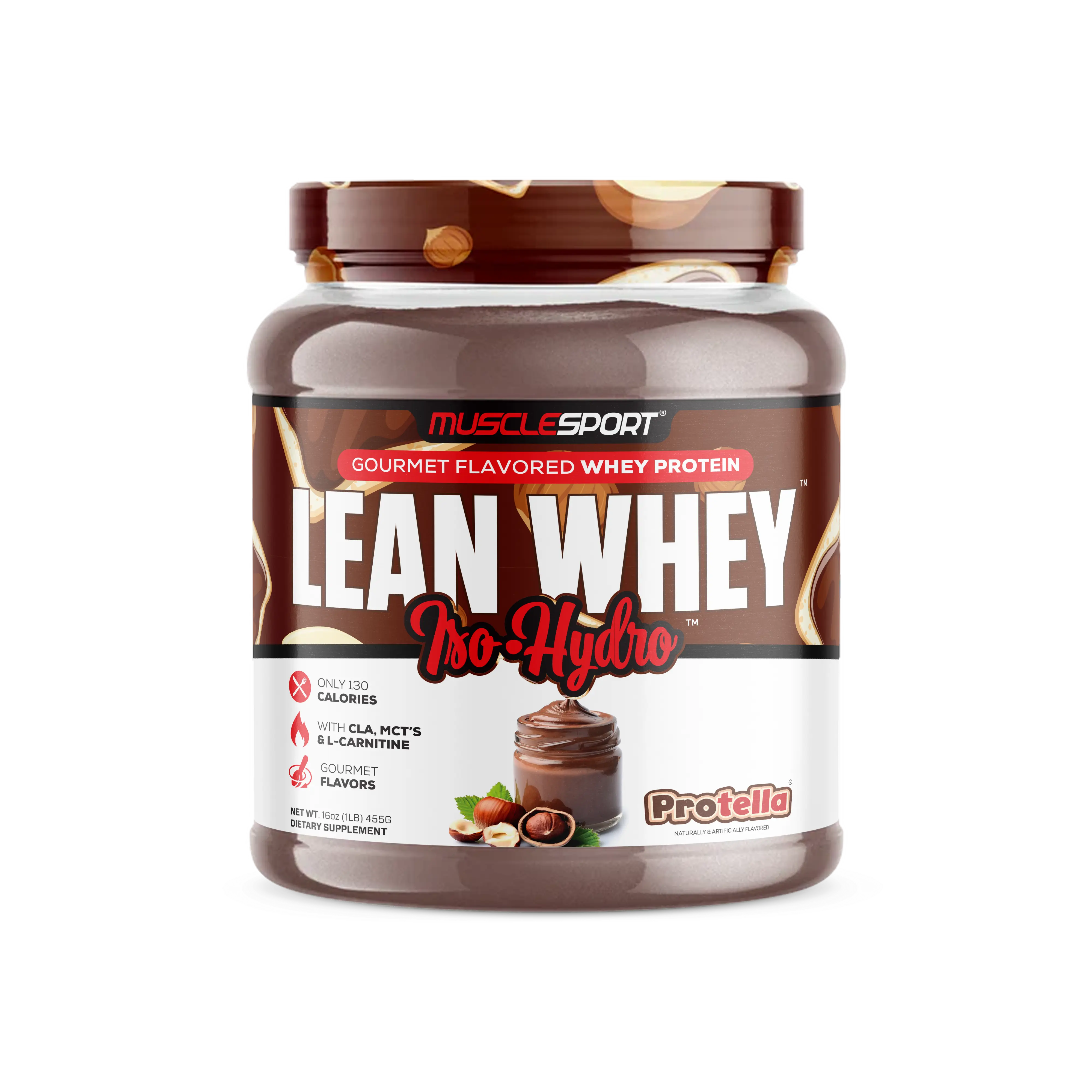 Musclesport Lean Whey Iso Hydro Protein 1lb