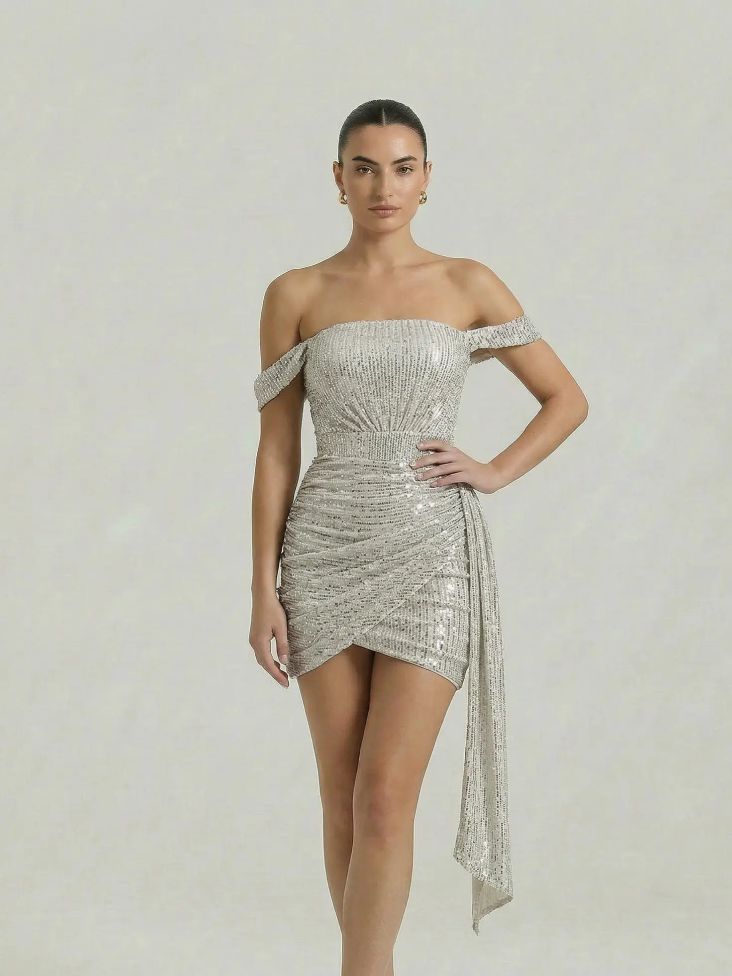 oh polly silver sequin dress - TikTok Shop