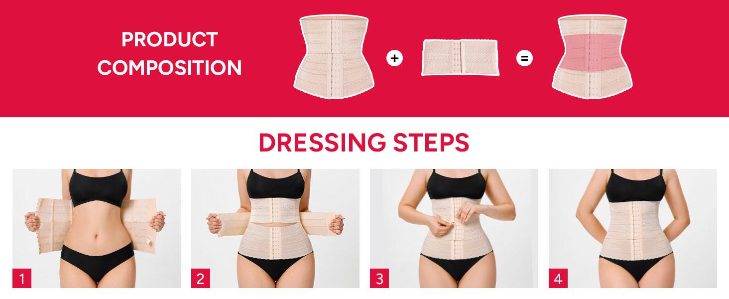 【Livestream Only】Nebility Kim K Women's Waist Trainer - Comfortable Adjustable Tummy Control, High Elasticity Flex Waistband, Multicolor Compression Shapewear Womenswear Basic SpringStatements