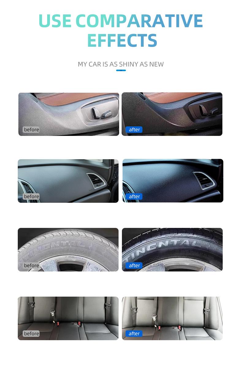 QIFOR Waterless Spray Wax: Ultimate Protection for Rubber and Plastic Surfaces Automotive Interior Detailer and Protector, Leather Cleaner, Quick Detailer, Car Care, Long-Lasting Protective Shine Ceramic Coating