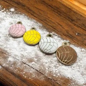 Pan Dulce Concha AirTag Holder Keychains
