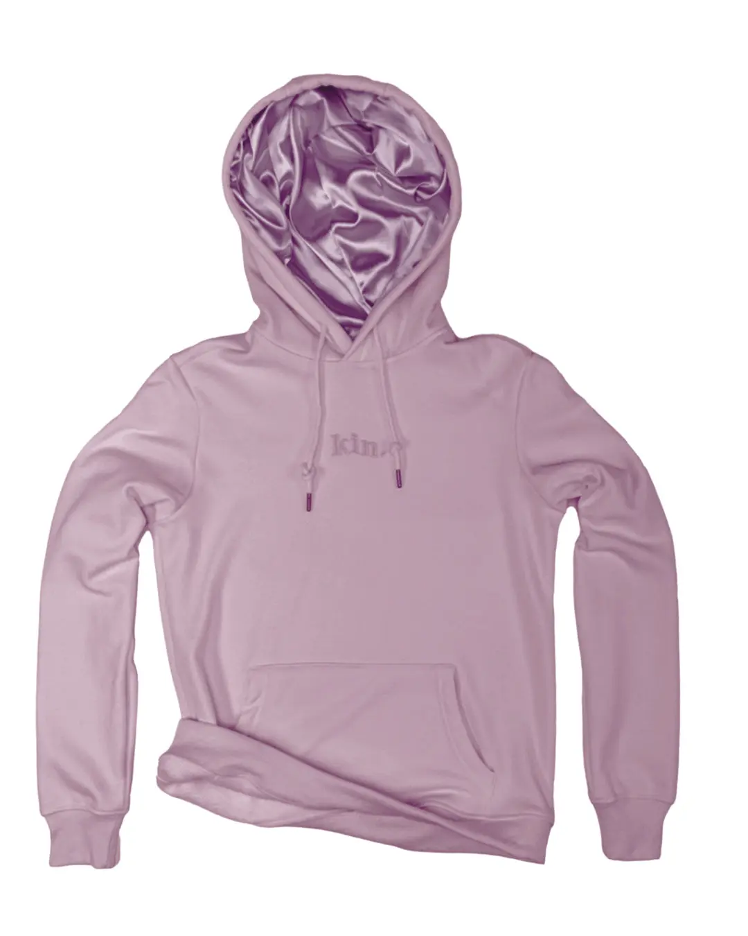 Lavender Thick Satin Lined Hoodie