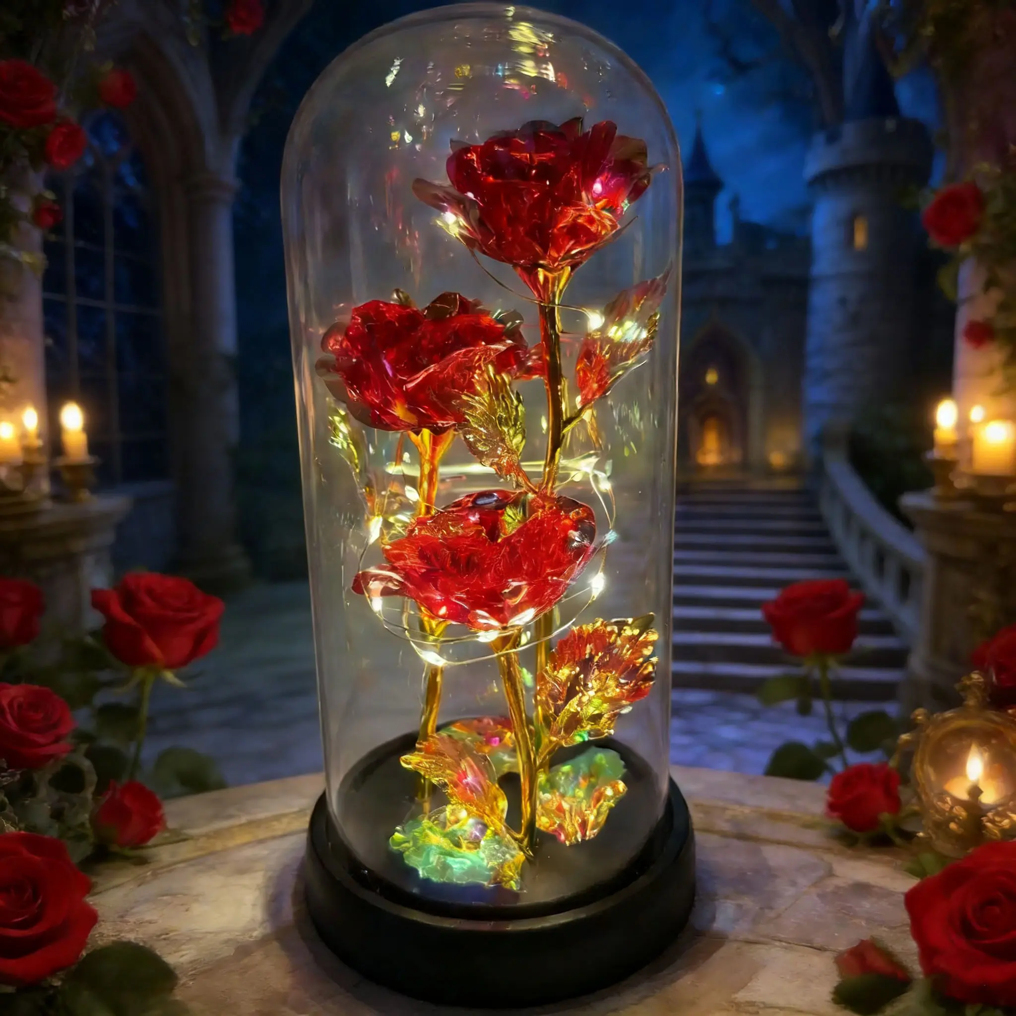 Classic Gifts LED Everlasting Rose Eternal Flower,Romantic Creative Gifts for Women-Valentine's,Day, Mother's Day, Birthday, Memorable Dates Graduation luxury valentines Gifts for Her Anniversary gift for wife daughter Perfect gift Surprise Idea for LOVE