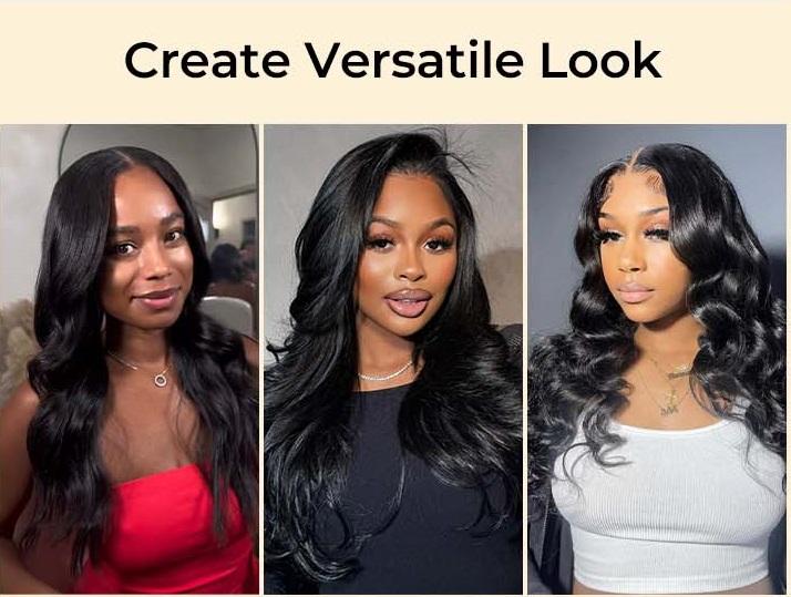 [Wequeen] 10-Min Ready Hairstyle Body Wave Bundles with Free Flexi Rods | Easy Restyled Effortless Beach Wave, Blowout & Layer Cut Looks | 10A Virgin Human Hair for Heatless Overnight Curls Versatile Styles