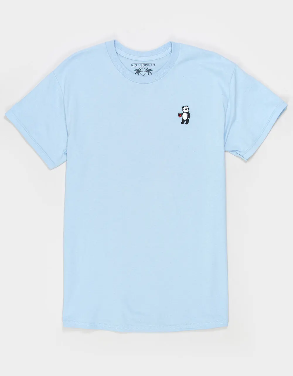 RIOT SOCIETY Panda Embroidered Mens Tee