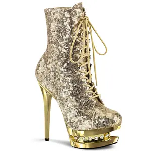 Pleaser Blondie-R-1020 Women's Platform Ankle Boot, Versatile Shoe & Footwear for All Seasons