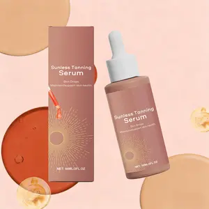 Herbal Sunless Tanning Serum - Achieve a Natural Sun-Exposure Glow, Hydrates & Enhances Skin for a Smooth, Beach-Ready Summer Tan