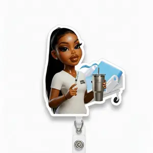 Patient Care Hottie Med Barb Badge Reel