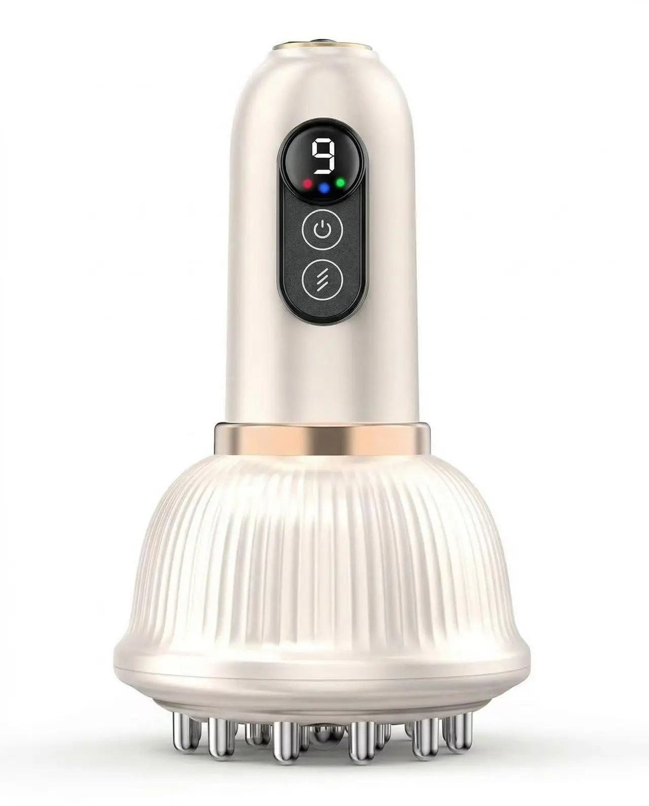 Professional Handheld Massager with Lymphatic Drainage - Rechargeable, Heat & Vibration Device for Muscle Support, Portable Full-Body Care Gift for Neck, Back, Legs,dorm essentials
