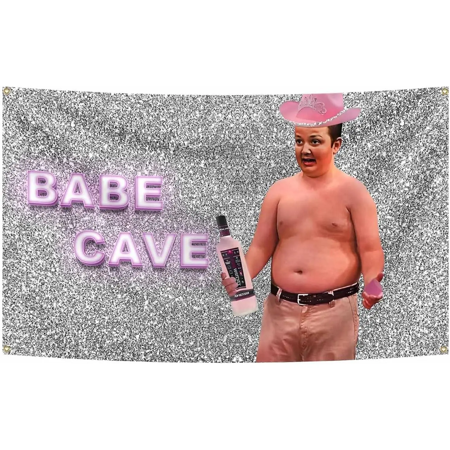 Babe Cave Meme Gibby Funny Man Cave Wall Flag Meme Tapestry Bedroom, Youth Dormitory, Living Room, Wall Decoration 3X5 FT Gift Hanging Printtapestry gifts for boyfriend