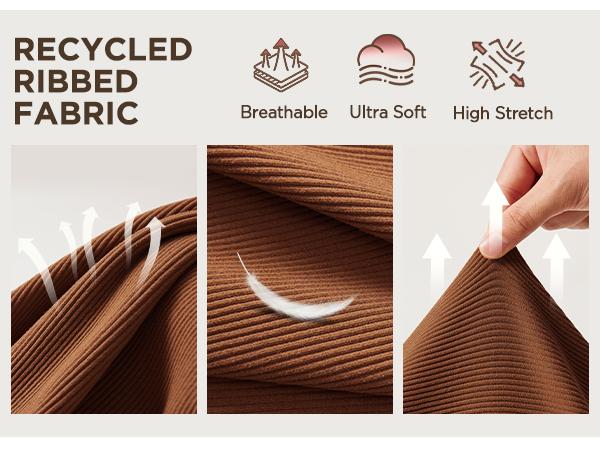 ODODOS 3-Pack Seamless Square Neck Crop Tank for Women Ribbed Knit Soft Low Back Cropped Tops