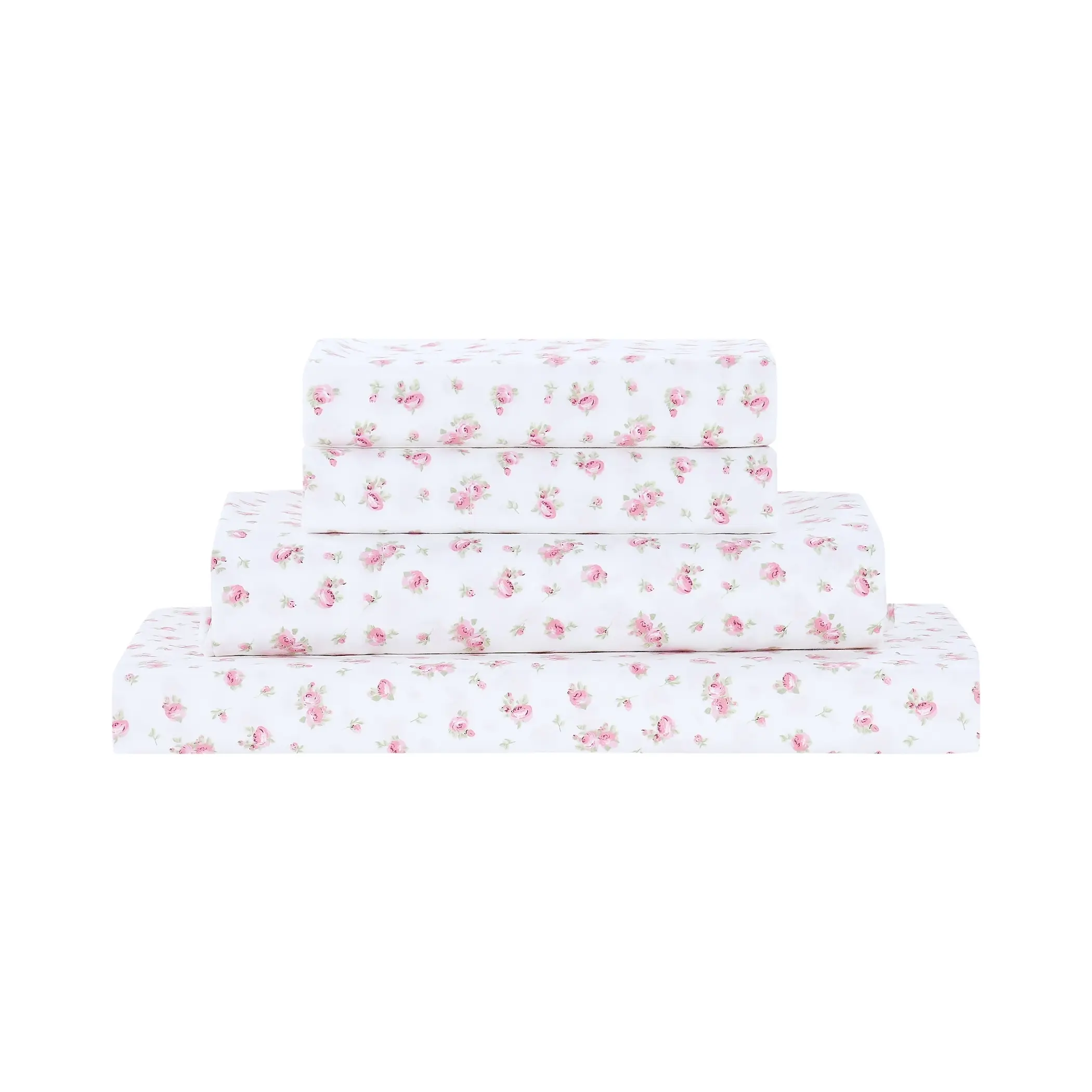 Modern Threads Sweet Rose Ivory Twin 3-Piece Floral Microfiber Bed Sheets Set, Soft Printed Bedding Sheet Set with Pillowcases, Floral Sheets