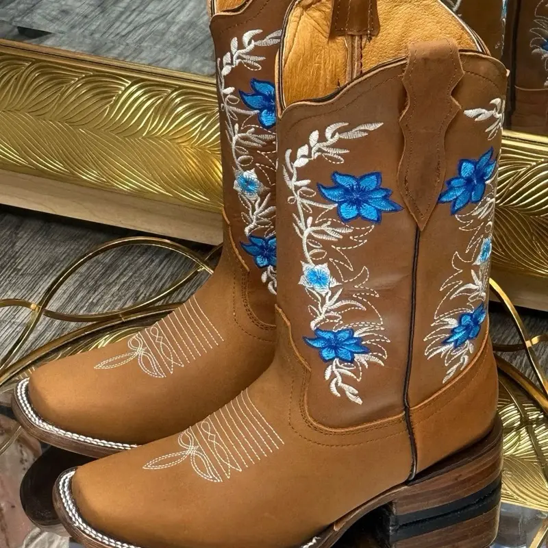 Celeste| Tan Women’s Western Square Toe boots