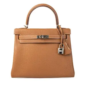 Pre-owned HERMÈS Leather Mini Bags Hermes Kelly 25 Gold Togo Handbag H26021103