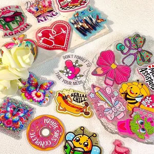 Cartoon / Mother's Day / Easter / Medical /Heart /  Cute 40pcs Acrylic Flatbacks for DIY Badge Reels