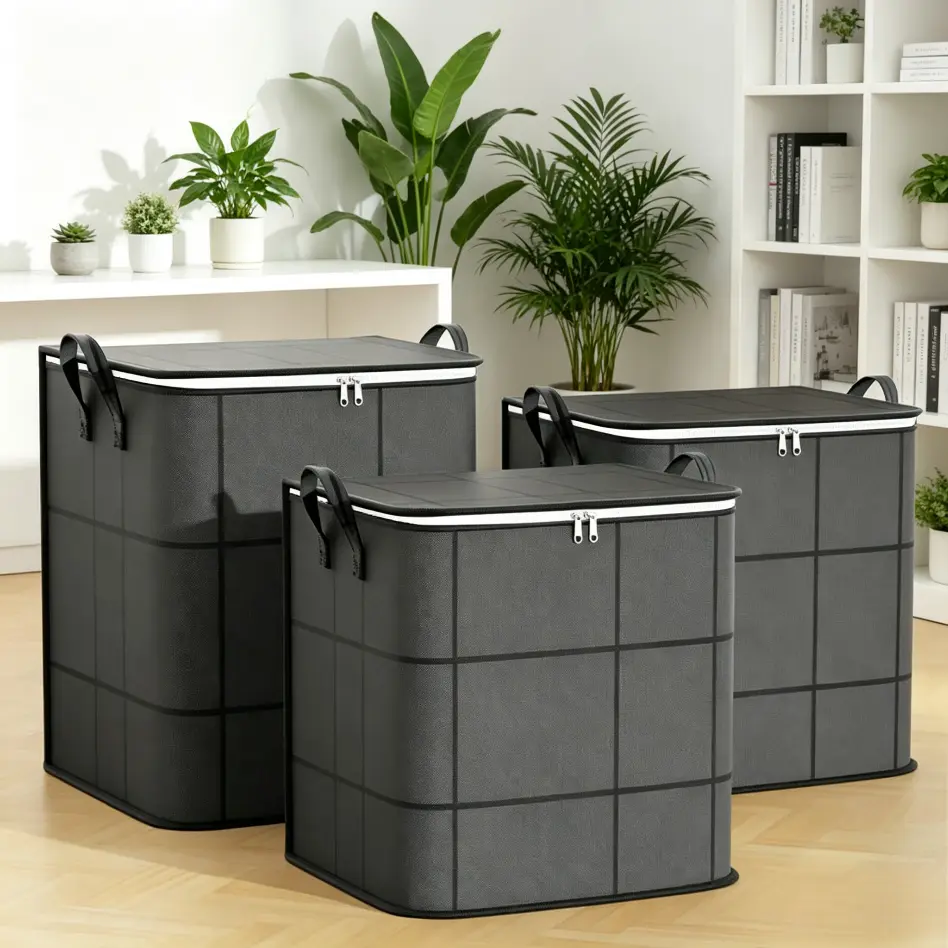 Large capacity storage box, storage essential, great for moving, quilt storage, moving packing bag,