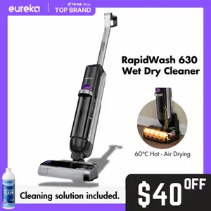 Eureka RapidWash 630 Cordless Wet Dry Cleaner 170° Reclinable Hot Air Drying Self Cleaning Vacuum Mop Combo for Hard Floors Pet Hair Sticky Messes Jumpstart Sale