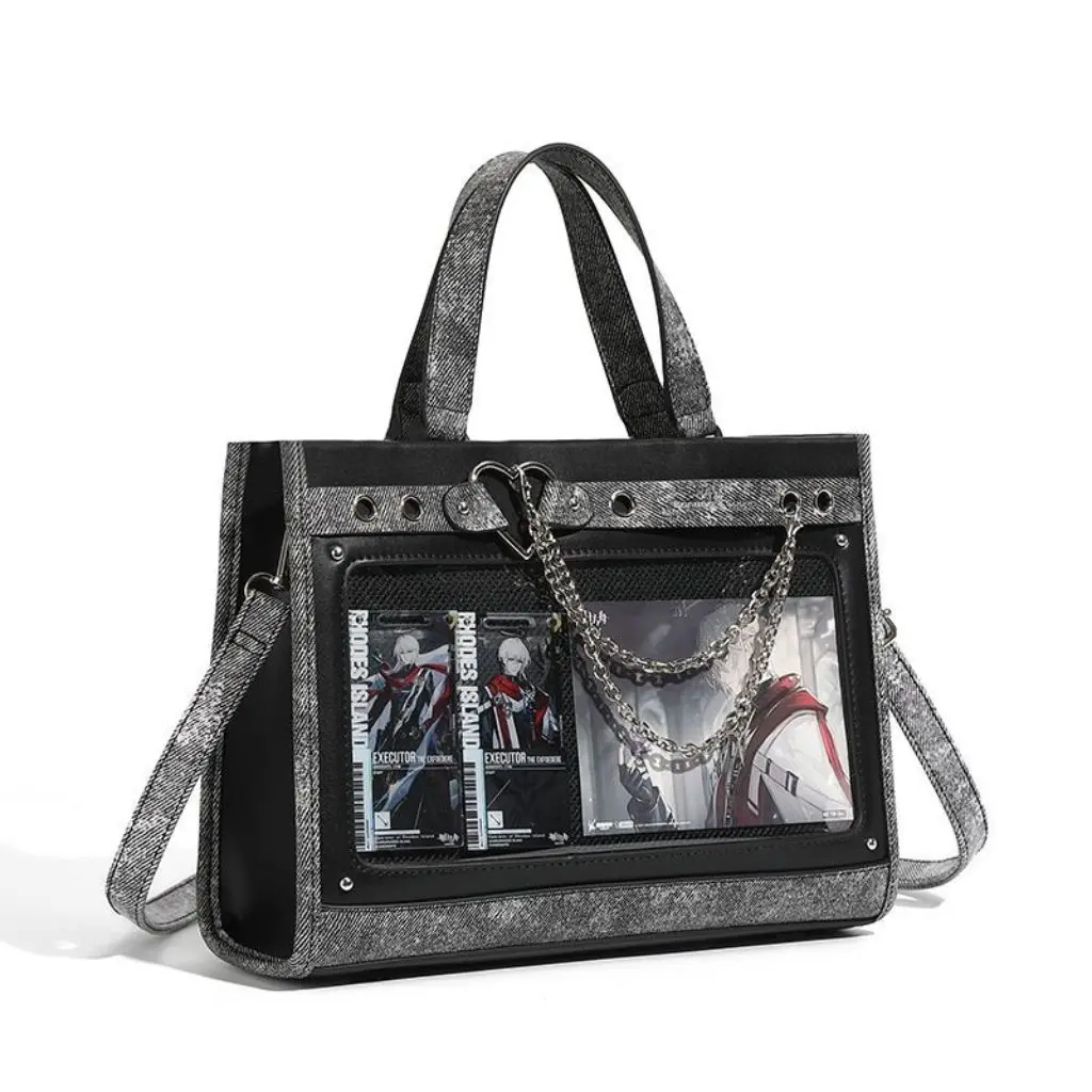 RIVERICH Aesthetic Itabag Crossbody Bag Women - y2k Anime Shoulder Purse Cute Pins Display Handbag Adjustable Strap Ita Bag