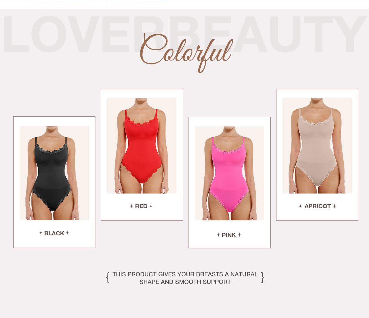 FeelinGirl Women Lace Bodysuit Scoop Neck Sleeveless Cami Spaghetti Strap Tank Tops Shapewear Thong Body Suits Valentine's Day Gift #livestream