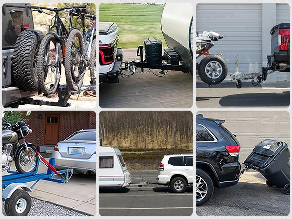 Nilight Trailer Hitch Tightener for 2 1/2 Inch Trailer Hitches 2.5 inch Hitch Mount Anti Rattle Heavy Duty Steel with Rubber Anti-Rust Triple Protective Matte Black