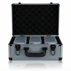 Graded Card Storage Box - Sports Trading Card Slab Case Compatible with PSA CSG SGC Magnetic Card Holder & Top Loaders, Waterproof Boxes